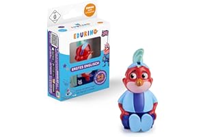 Edurino Figura de pájaro Niki Primer inglés a partir de 4 años, incluye aplicación I Juego educativo innovador y digital para niñas y niños I Aprendizaje de inglés juguetón para niños I Más de 150