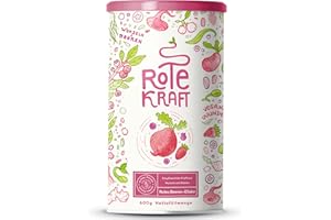 ALPHA FOODS Red Energy - Elixir super-aliments - avec Maca, Curcuma, Guarana, Yerba mate, Framboises, Açai & Goji - Poudre Superfood à boire - 600 grammes de poudre