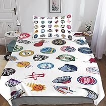 Literie Sport Handball Housse Couette 140x200cm Microfibre - 2 Taies 65x65cm | Motif Handball Coloré Lavable Machine Parure Lit Handball 140x200