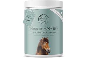 Annimally Pellets de Magnesio para Caballos 1 kg - Acetato de Magnesio y Óxido de Magnesio para una máxima biodisponibilidad