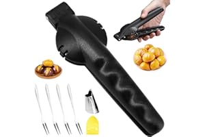 BORISCA Pince a Chataigne, Pince Chataigne Noir Coupe Chataigne Multifonctionnels Ouvre Chataigne Rapide de Casse Chataignes, Éplucheur de Chataigne Portable Châtaigne Clip Pince pour Chataigne