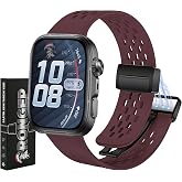 Rongep [Air-Loop] Huawei Watch Fit 5/Fit 5 Pro/Fit 4/Fit 4 Pro/Fit 3 ile Uyumlu Kordon Manyetik Kilit Mekanizmalı Fit 5 Kordo