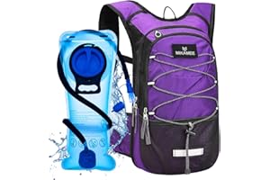 MIKAMEE Hydration Backpack,16L Insulated Hydration Pack with 2L BPA Free Water Bladder for Men and Women,Lightweight Breathable Rucksack,Water Backpack for Running,Cycling,Hiking,Camping,Rave