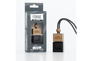 VENTUS by FORGE – Creed Inspired Car Air Freshener | Aventus Style Luxury Perfume Diffuser | Strong, Long-Lasting Fine Fragrance Oils | Premium UK-Crafted Hanging Car Scent (Black)