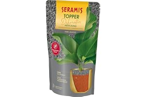 Seramis bäddmadrass granulat grafit, 1 L, dekorativt lock för planteringskärl, 100% basalt