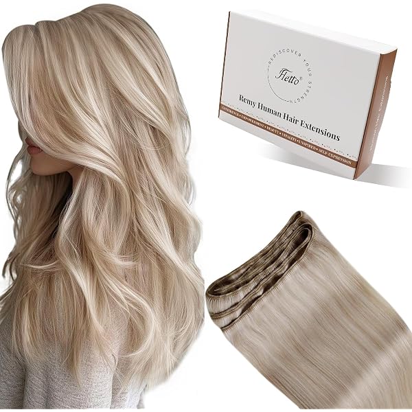 GlamXtensions Echthaar-Tresse, 60 Cm Dunkelrot (#740) – 100% Remy-Haar Aus Indien, Zum Einnähen Oder Für Clip-Ins