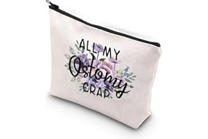 FUNYSO Ostomy Supplies All My Ostomy Crap Zipper Pouch Emergency Kit (Ostomy Crap UK)