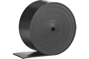 OUKMAO Solid Neoprene Rubber Sheet 25mm(W) x1.5mm(T) x3m(L) Neoprene Rubber Strips Solid Rubber Rolls for DIY Gaskets, Crafts, Pads, Flooring Protection, Supports, Leveling, Anti-Vibration, Anti-Slip