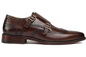 SIMON CARTER Mens Meadow Monk Shoes Brown