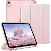 UnDePlus iPad 11.Nesil A16 11in&ccedil;/10.Nesil 10.9in&ccedil; ile uyumlu Kılıf Flip Cover Kalem B&ouml;lmeli PC Case Rose Gold