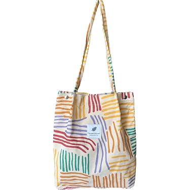 Grand sac fourre-tout en velours côtelé pour femme, sac à bandoulière décontracté, voyage, shopping, sacs sous les bras, brun Grand sac fourre-tout en velours côtelé pour femme, sac à bandoulière décontracté, voyage, shopping, sacs sous les bras, brun