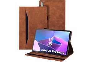 Auslbin Etui do Lenovo Tab P11 Pro 2nd 2022 / Pad Pro 2022 (11,2 cala) skóra PU z funkcją stojaka Tablet Case etui ochronne do Lenovo Tab P11 Pro 2nd 2022 / Lenovo Pad Pro 2022, brązowe