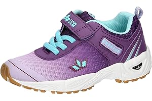 Lico Chaussures de Sport Barney VS pour garçon en Textile et Cuir synthétique en Bleu et Vert Fluo.