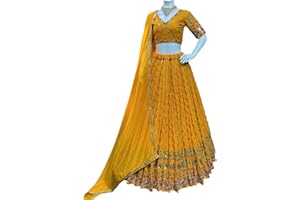 MAHEK Frauen Ethinc Indische Pakistanische Lengha Hochzeit Party Bollywood Lehenga Mit Ungenäht Bluse Material