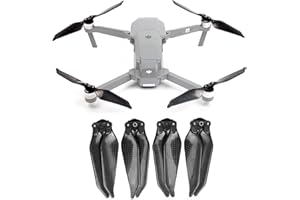 O'woda Mavic Pro Hélices en Fibre de Carbone, 2 Paires Lame de Remplacement pour Drone Repliables Réduction du Bruit Libération Rapide CW et CCW Hélices pour DJI Mavic Pro Accessoires de Drone, Noir