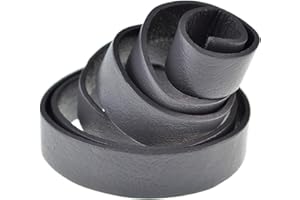 esnado Lederband, Lederriemen Flach. 1 Meter. Breite/Farbe: wählbar (Breite: 25 mm, Grau) | ECHTES Leder | pflanzlich gegerbt | Schmuck, Armbänder, Basteln, Dekorieren, DIY, Mittelalter