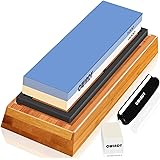 Whetstone Sharpening Stone Kit Dual Sided 1000/6000 Grit Professional Whetstone Knife Sharpener Stone Wet Stone Set Nonslip B