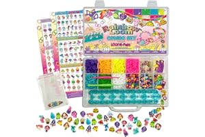 Rainbow Loom Bandai Loomi-Pals Combo Set Jewellery Maker Crafts | DIY Bracelet Maker with Loom Band Board | Loom Bands Kit for Boys and Girls | Loom Band Accessories with Charms
