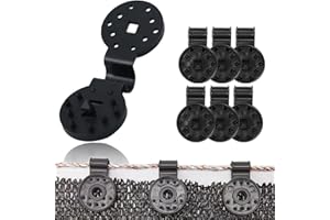 YongSral Clips de Plástico para Tela de Protección, 80 Piezas Clips para Toldos y Lonas, Clip Especial con Ojal, Clips de Plastico para Tela de Sombra, Enganches para Toldos Exterior (80 PCS)