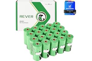 REVER GH51, 300 st hundbajspåsar, biologiskt nedbrytbara hundbajspåsar, lavendeldoft, 20 rullar, 15 per rulle