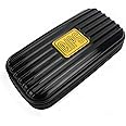 QIPS Hard Case Polycarbonate made Unbreakable and Light Weight Universal Travel Case for Small Electronics and Accessories, Multi-Utility Case, Travel Friendly, Black