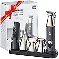 5 in 1 Beard Trimmer for Men,Cordless Mustache Nose Precision Trimmer Body Groomer Hair Cutting Kit Trimmer,USB Rechargeable & Waterproof Magnetic Replacement Heads