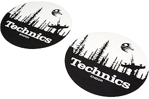 Magma 60678 Technics Slipmat Endor, Schwarz, Weiß