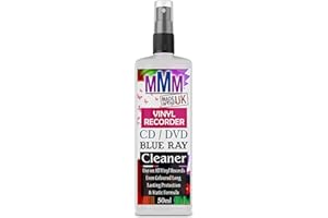 MMM1 PROFESSIONAL VINYL RECORD CLEANER CD DVD CLEANING FLUID SPRAY Fast Delivery (50ML SPRAY)