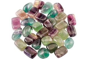 Nupuyai Edelsteine Trommelsteine Heilsteine Halbedelsteine für Dekoration Steinchenspiel Sammler ca. 460 g