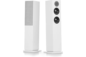 Audio Pro - Enceintes TV A48 - Streaming et Multiroom, 2 Amplificateurs 130W pour Home Entertainment - HDMI Arc, WiFi, Bluetooth, Airplay 2, Chromecast - Blanc