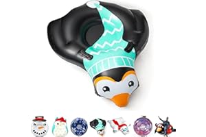 meteor Gonfiabile per slitta a ciambella, tubo da neve gonfiabile, giocattolo da neve per adulti e bambini, amici della famiglia, attività all'aria aperta su uno sci dopo lo sci o lo snowboard