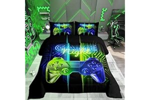 LOUSSIESD Set di biancheria da letto con controller per videogiochi set di biancheria da letto set di biancheria da letto con 1 federa per cuscino