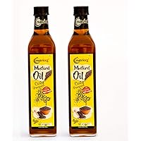 Nutriorg Cold Pressed Certified Organic Mustard Oil 1 L ( Pack of 2* 500 ml) | Natural Filtration for Nutrients…
