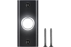 Dreyoo Lighted Metal Doorbell Push Button, Vintage Doorbell Push LED Buttons Replacement Most Door Chimes, Wall Mounted Door Bell Buttons Use in Home, Universal Garage Door Opener Switch