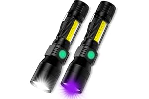 ‎AOMEES AOMEES USB Taschenlampe 395nm UV Lampe mit Aufladbar akku schwarzlicht 7 Modi UV Taschenlampe LED Aufladbar taktische taschenlampe wasserdichte Flashlight für Innen Außen