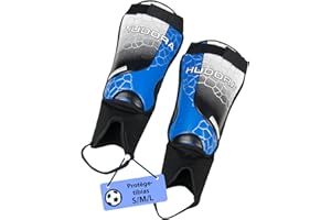 HUDORA Protège-Tibias avec Protection de Cheville - protège-Tibias Confortables en Mousse - Protège-Tibias de Football avec protecteurs de Cheville Taille S/M/L