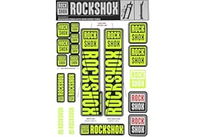 Rockshox Unisex Front Suspension Decal Kit 35mm Ne01 Yellow My18 Pike/Lyrik/Yari/Domain/Revelation(2018+) Service Spare Part, Black, UK