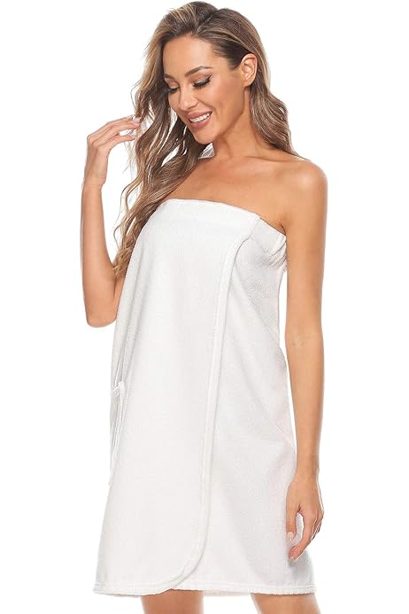 Gonna Asciugamano Sauna Donna - Kilt Spiaggia E Spa Con Tasche - Microfibra Assorbente 80x140 Cm - Foto 8