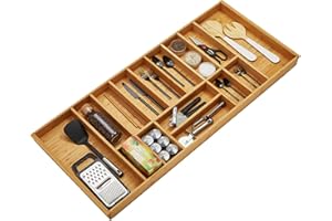 ORGA-BOX 3 BAMBOO Cubertero para 120 cm cajones (473 x 1097 mm) con 15 compartimentos inserto de madera para cocinas Nobilia a partir de agosto de 2012