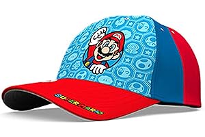 SRV Hub Super Mario Comfortable Baseball Cap, Cotton Soft and Lightweight Hat for Childrens, Kids Red Cap Ideal for All-Day Wear 3+ Years