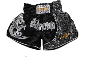 FLUORY Muay Thai Fight Shorts,MMA Shorts Clothing Training Cage Fighting Grappling Martial Arts Kickboxing Shorts Clothing