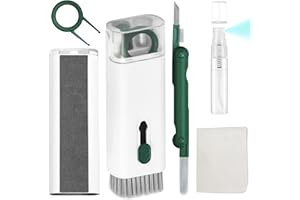 Laptop Phone TV Screen Keyboard Cleaner Brush Kit for iPhone iPad Macbook PC Computer, DauMeiQH 7-in-1 Earbud Cleaning Pen Tool for Airpod Pro EarPod Earphone - 5ml Touchscreen Mist Spray