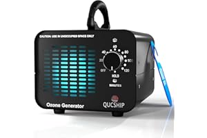 QUCSHIP Ozongenerator 30000mg/Std, kommerzielles Ozongerät, industrieller O3-Ozon-Luftreiniger, Geruchskiller und Geruchsentferner für Zimmer, Ozongenerator Auto/Wohnung/Rauch/Haustiergerüche/Küchengerüche