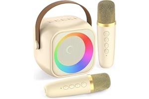 OQUNENE Toys for Girls Karaoke Machine for Kids,Birthday Gifts for Girl Age 3 4 5 6 7 8 9 10+Year Old Boy,Portable Speaker for Kid Mini 2 Karaoke Microphones Gift for Home Class Party