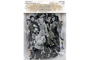 Tim Holtz - Advantus Idea-Ology - Fustelle di carta a forma di bambole, confezione da 69 pezzi