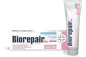 Biorepair Paradontgel Gum Repair Toothpaste - MicroRepair Fluoride-Free – SLS-Free Toothpaste to Prevent Bleeding Gums – Hydroxyapatite Fights Plaque and Tartar (Pack of 1)