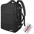 Taygeer Easyjet Cabin Bag 45x36x20 Underseat, Travel Backpack Men Carry On Cabin Size Weekend Luggage Overnight Laptop Rucksack Plane Hand Luggage Bag Laptop Backpack with Shoes Compartment, Black