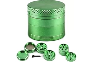 Novaease Green Herb Grinder, Grinder for Dry Herb Portable Zinc Alloy Metal Grinders