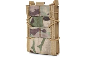 Gunyoo Astuccio per caricatore 5.56mm Porta caricatore universale tattico Softshell regolabile con clip Molle per un facile posizionamento e rimozione