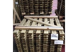 F&G Supplies Wooden Picket Garden Gate Hand Built with FSC tanalised Treated Wood - 90cm (3ft) Tall x 90cm (3ft)